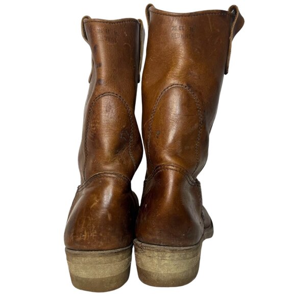 Vintage 391 RED WING SHOES 8.5 EE Steel Toe Work Boots Wide Width Vertical Tag - Picture 6 of 9